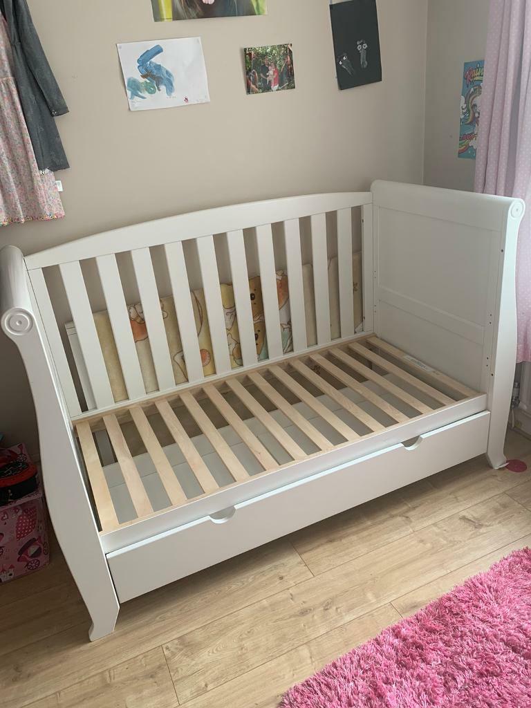 kiddicare sleigh cot bed
